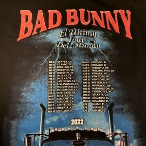 Bad bunny tour shirt